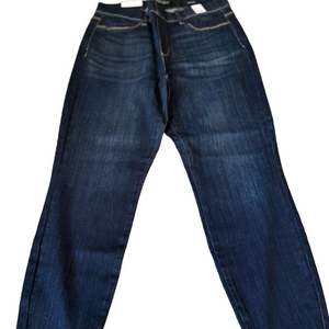 NWT Judy Blue Deep Blue Mid Rise Pull-On Skinny Jeans